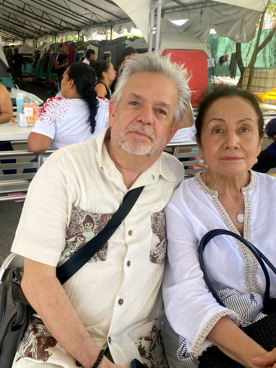 Vegalteno's tweet photo. My wife, @ltmphd and I were privileged to join @TXCivilRights on a border tour in South Texas.

We visited colonias without water or electricity, heard from healthcare workers serving the largest uninsured community in the U.S., and crossed into Matamoros, where asylum-seeking families wait in tents but hold onto hope.

What we saw was not the dangerous region portrayed in media, but a vibrant community. As Luz said: "This is not a crime-place, this is a family-place."

Thank you @RochelleMGarza and @TXCivilRights for showing us the strength of South Texas.
