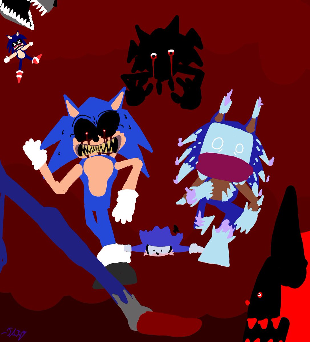 JustAIdiot5465's tweet image. Got bored, drew a Joke Art
(Why did this take 4 hours.)
#fatalerrorsweep #HOGSWEEP #takeabreather #theycalledmesonic #xenophanes #QuillularHorrors2011 #TheFrozenInferno #sonicexe #execommunity