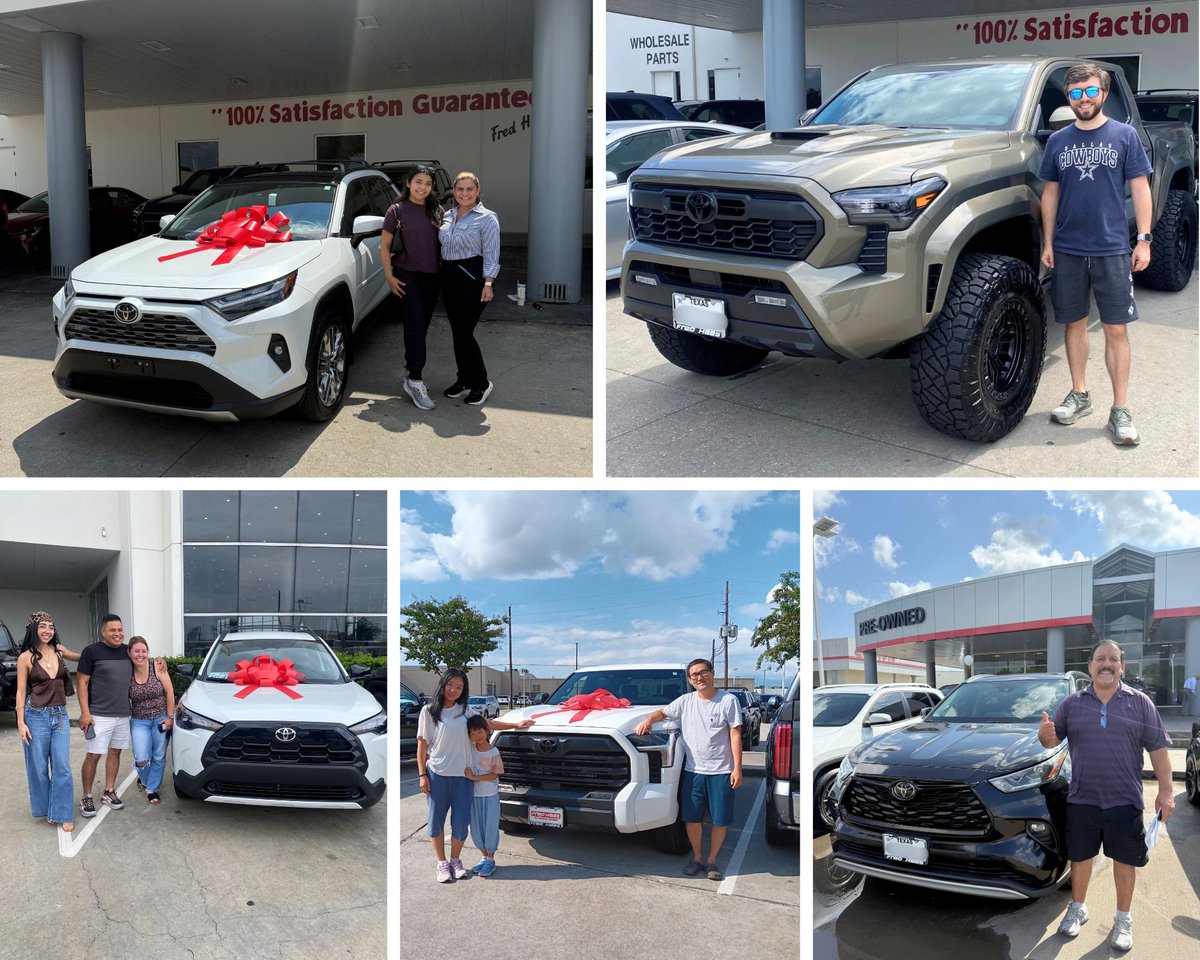 fredhaastoyota's tweet image. October feels even better with happy drivers like you! 🚗🍂 Thanks for letting us be part of the ride! Alexis P, Andrew D, Brad M, Eloy M, Fatima D C L, Jazlynn E, Liang X, Mark W, Ryan S, and Tammy L. Congrats! 🎉 #HappyCustomers #Houston #SpringTX
