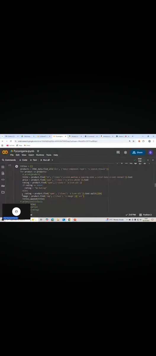 sandyyams's tweet image. Excited to have spoken virtually at PyConNG 2025 on Web Scraping: Mastering the Art of Web Data Extraction with Python. A big thank you to the organizers for the opportunity and for creating such an engaging platform for knowledge sharing.
#PyConNG2025 
#BuildInnovateSucceed