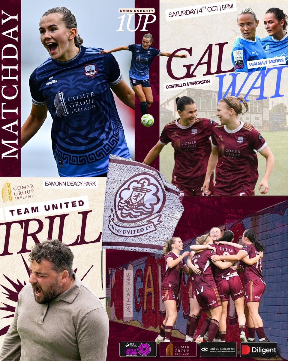 It's Matchday at Eamonn Deacy Park 🤩

It's our final home game of the season so get down and bring the noise as we welcome <a href="/WaterfordFCie/">Waterford FC</a>  💪🏼

⏰ Kick Off is at 5PM and FREE TICKETS 🎟 are still available at galwayunitedfc.ie/match-tickets

#ItsATribalThing | #GUFC2025 | #UnitedAsOne |