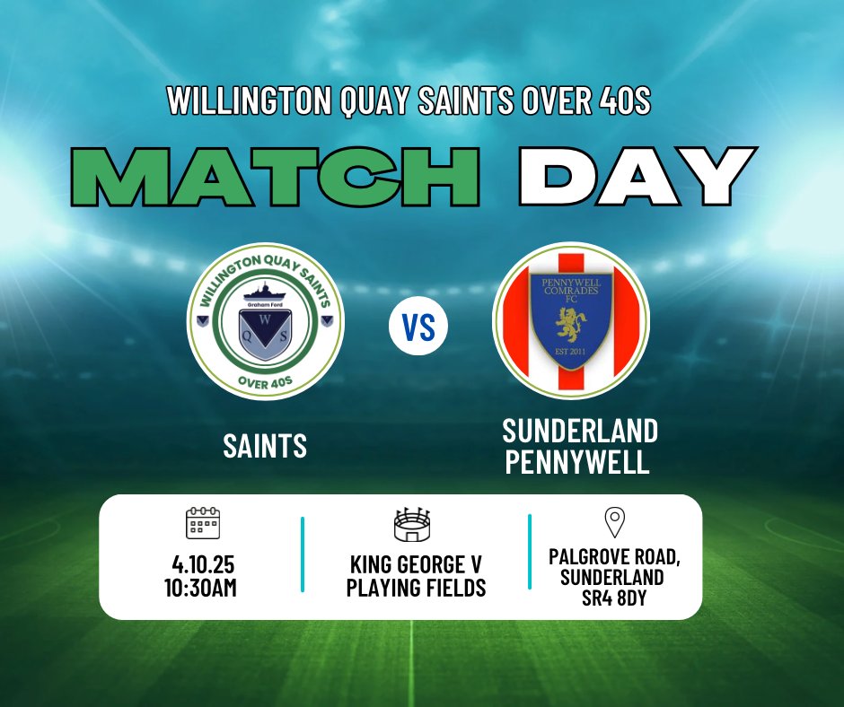 Match Day 10: 

We travel over the water again this week, storm permitting, to take on a familiar face in last years Division two rivals Pennywell. No doubt it will be a good game made more interesting with the weather.

#UpTheSaints 
⚪🟢⚪🟢