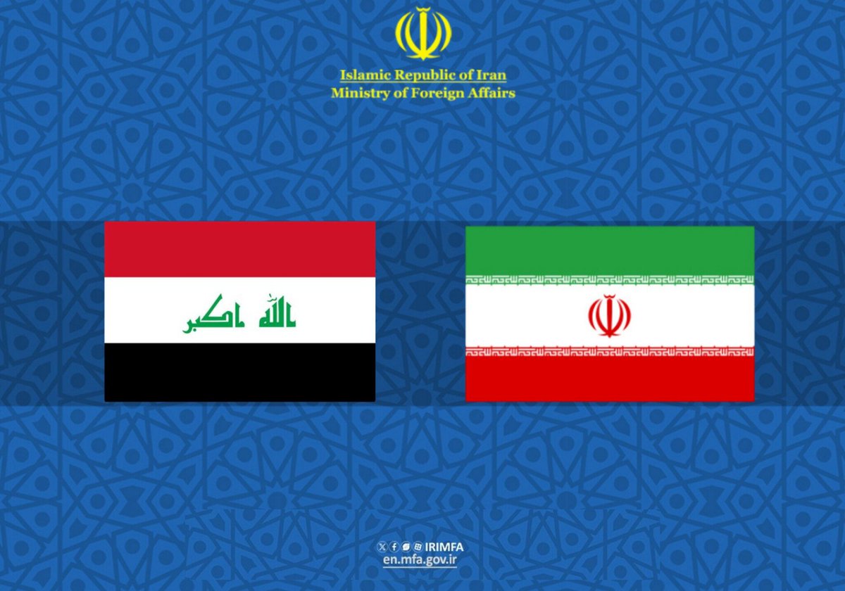 وزارة الخارجية لجمهورية #ايران الإسلامية تعبر عن خالص التهاني لحکومة وشعب #العراق الشقیقة والصدیقة بمناسبة يومها الوطني، متمنيا المزيد من البناء والتقدم والازدهار لجارتنا العزيزة وتطور العلاقات بین البلدین في مختلف المجالات في ظل التعاون والإرادة المشتركة. 🇮🇷 🇮🇶