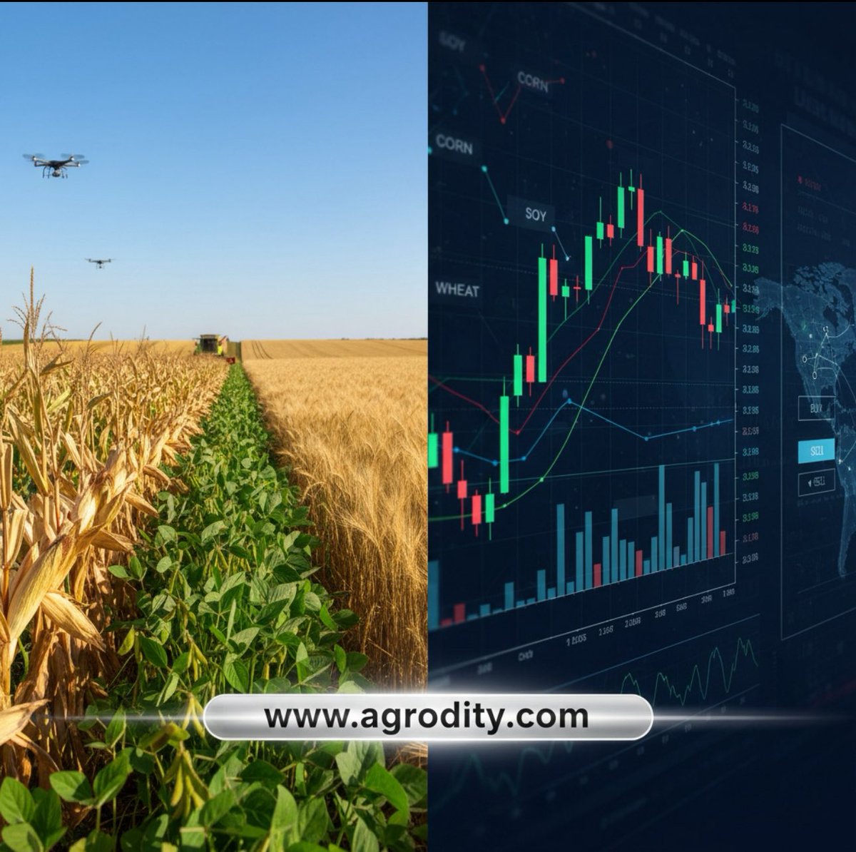 📊 Weekly Commodities Wrap (Oct 3)

🌽 Corn: $4.19 (-3¢ weekly);
🌱 Soybeans: $10.18 (+4¼¢ weekly);
🌾 Wheat: Mixed, stabilizing after lows;
🐄 Cattle: $234.50 (+20¢ weekly);
🐖 Hogs: $87.30 (-$3.75 weekly).

Stay ahead with real-time market insights 👉 agrodity.com