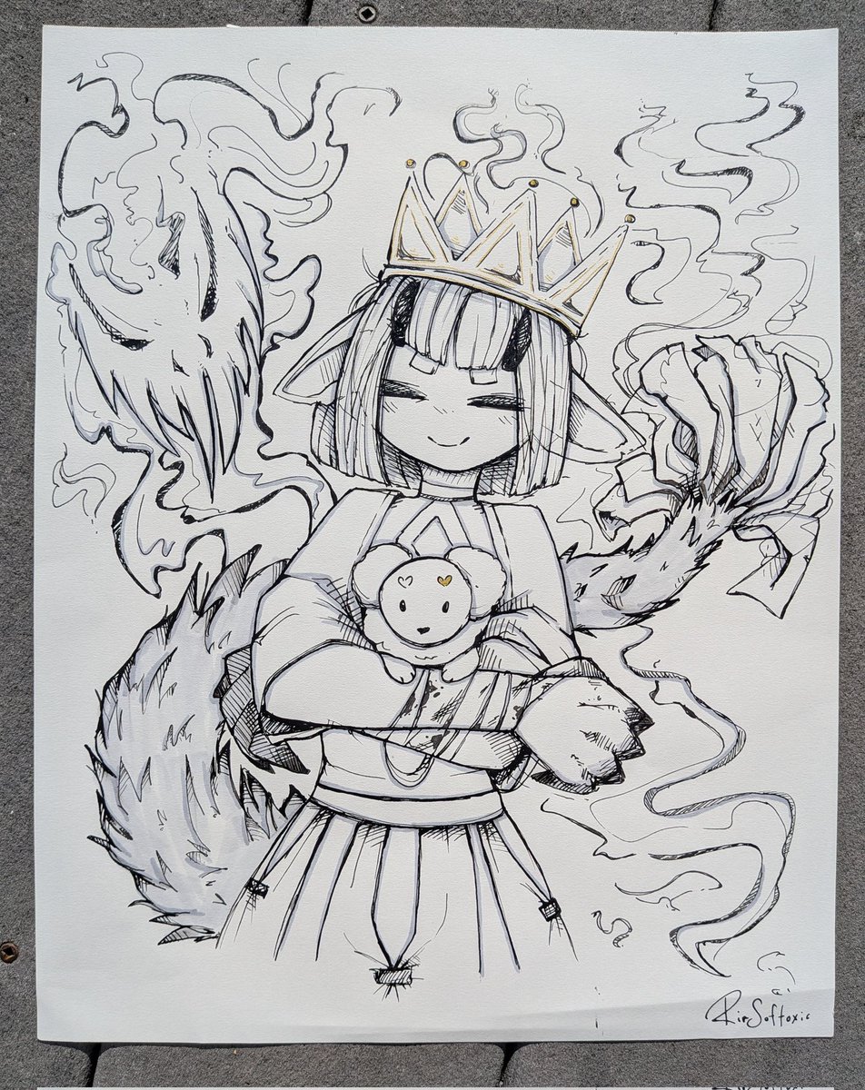 Queen nir - "crown" 

#Inktober #Inktober2025