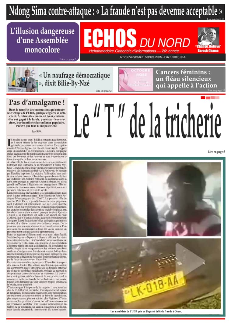 Bjr Chers lecteurs votre journal 𝗘́𝗰𝗵𝗼𝘀 𝗱𝘂 𝗡𝗼𝗿𝗱 de ce vendredi 3 octobre 2025 est désormais édité en version numérique et disponible sur le @Kiosquesodipresse.

Il offre plus de fluidité. 
Pour accéder, cliquer sur le lien ci-dessous 

urls.fr/yQy3E8