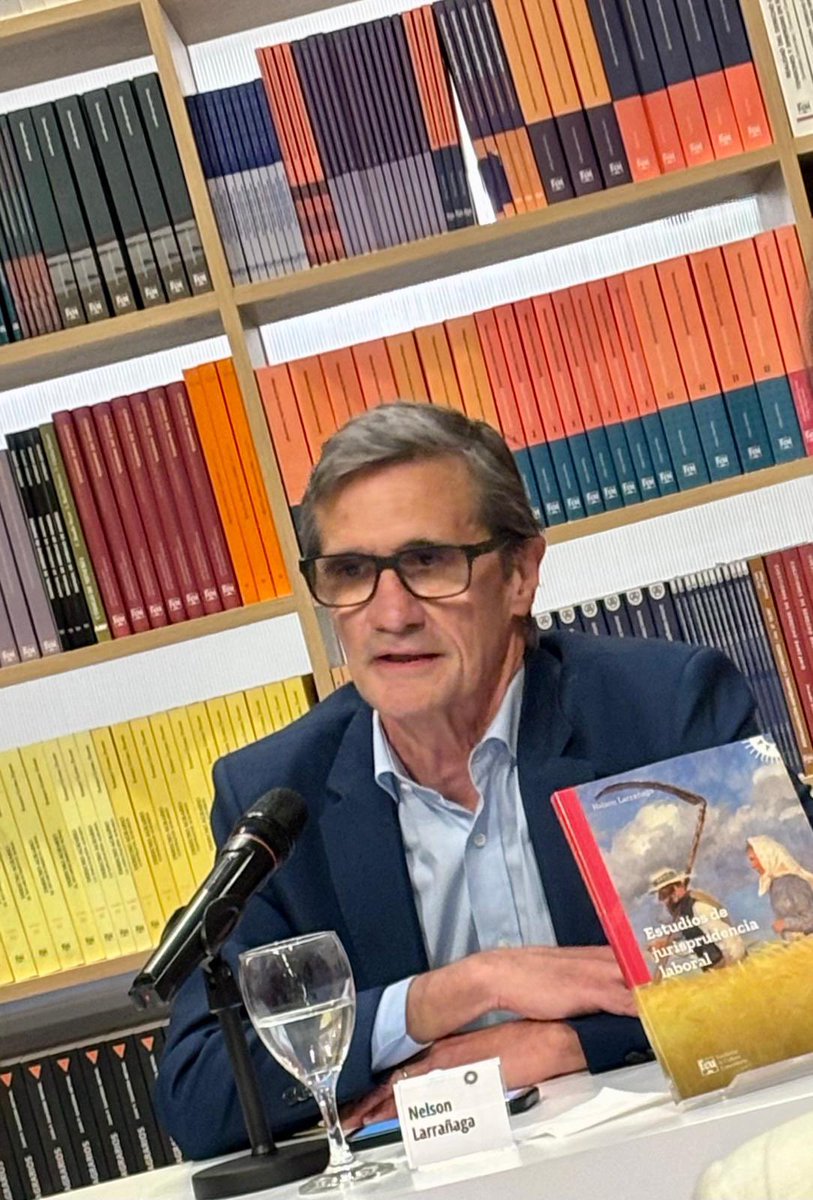 LarranagaNelson's tweet photo. Ayer el Prof. Raso presentó mi
Libro Estudios de Jurisprudencia Laboral en #Fundación de Cultura Universitaria.
Muy agradecido con él así como con todos los que me acompañaron (familia, equipo laboral #Ferrere, amigos del ámbito empresarial y académico).
Que el libro sea útil!! https://t.co/7kONjkmoC8