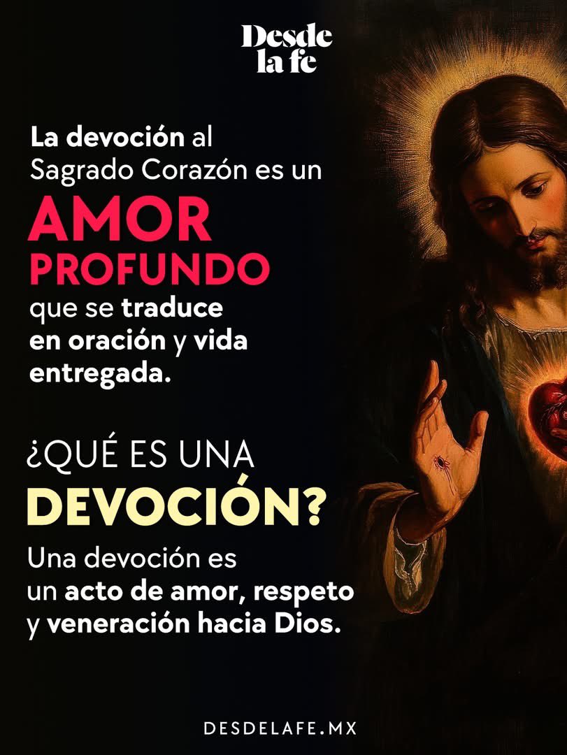 kireinajito's tweet image. ❤️‍🔥 PRIMER VIERNES DE MES Y DEDICADO AL SAGRADO CORAZÓN DE JESÚS 

Él mismo prometió una gracia especial a quienes cumplen con esta sencilla y hermosa devoción. 

#SagradoCorazóndeJesús #PrimerViernesdeMes
#Devoción