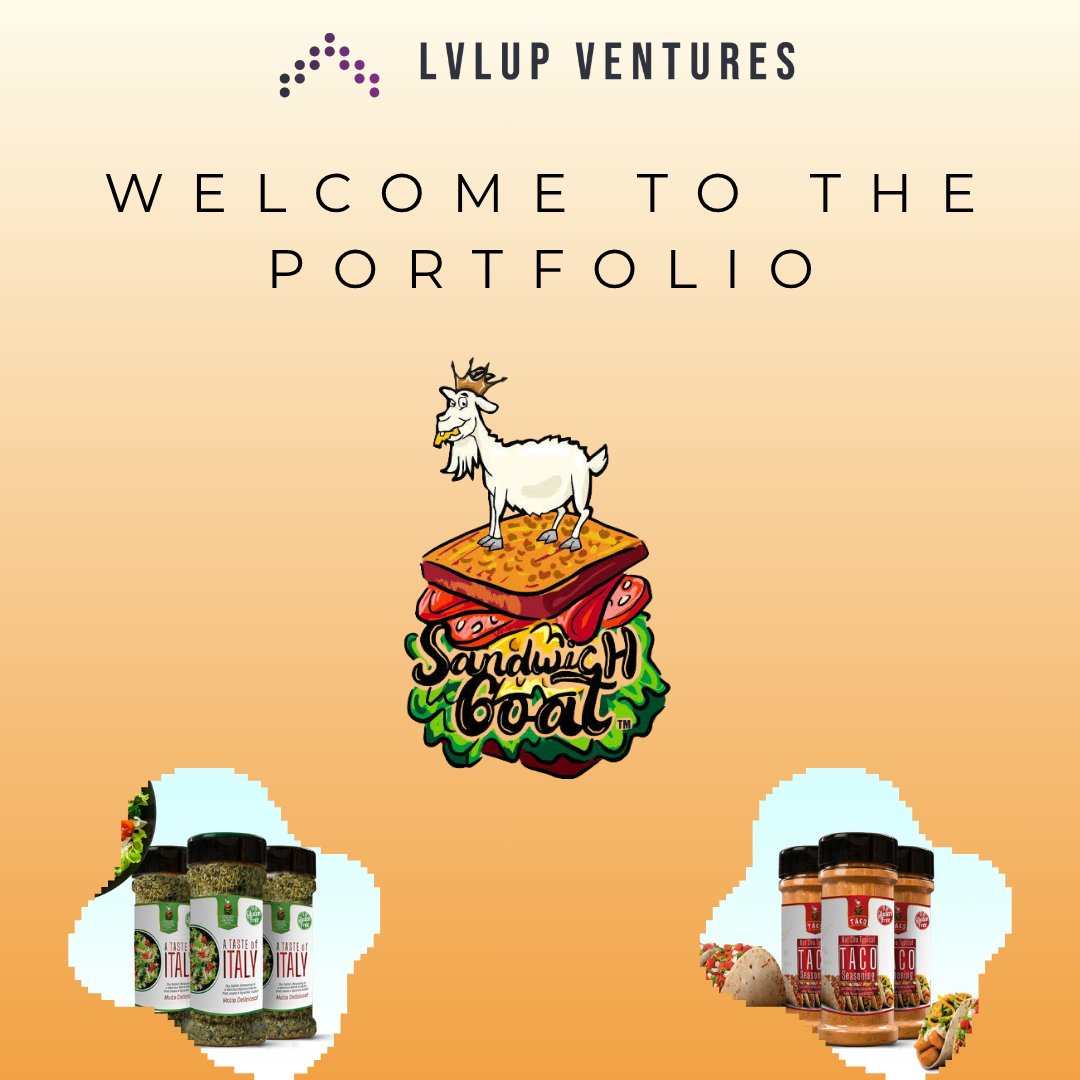 🚀 Exciting News from the LvlUp CPG Fund!

We’re thrilled to announce our investment in Sandwich Goat Seasonings—a mission-driven brand that’s redefining the spice aisle.

Where flavor meets purpose!
