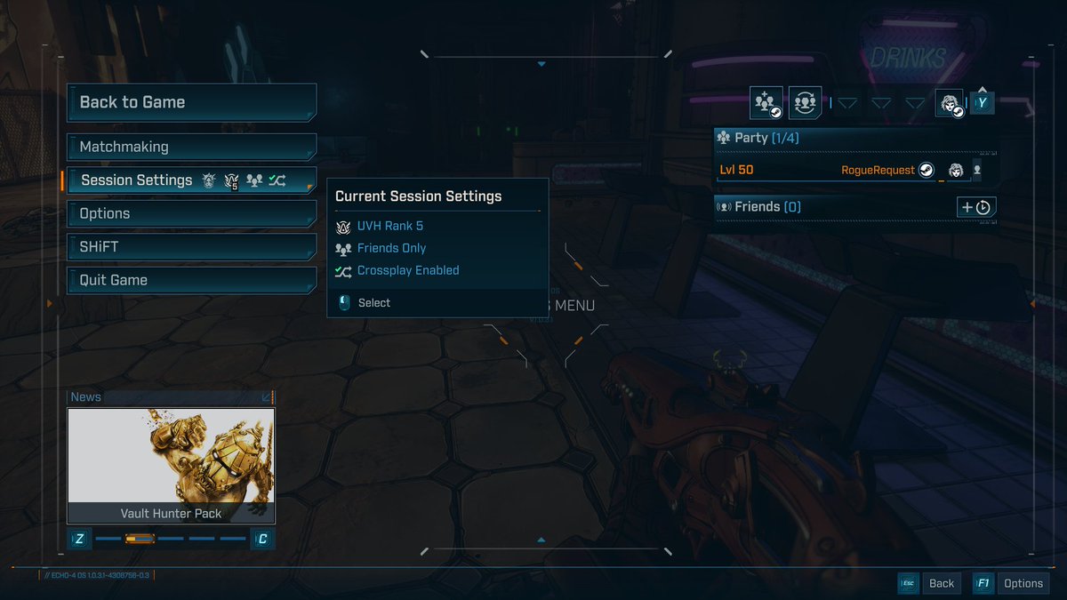 RogueRequest's tweet image. I finally reached UVH5 in Borderlands 4. Now, I get to spend endless hours farming.