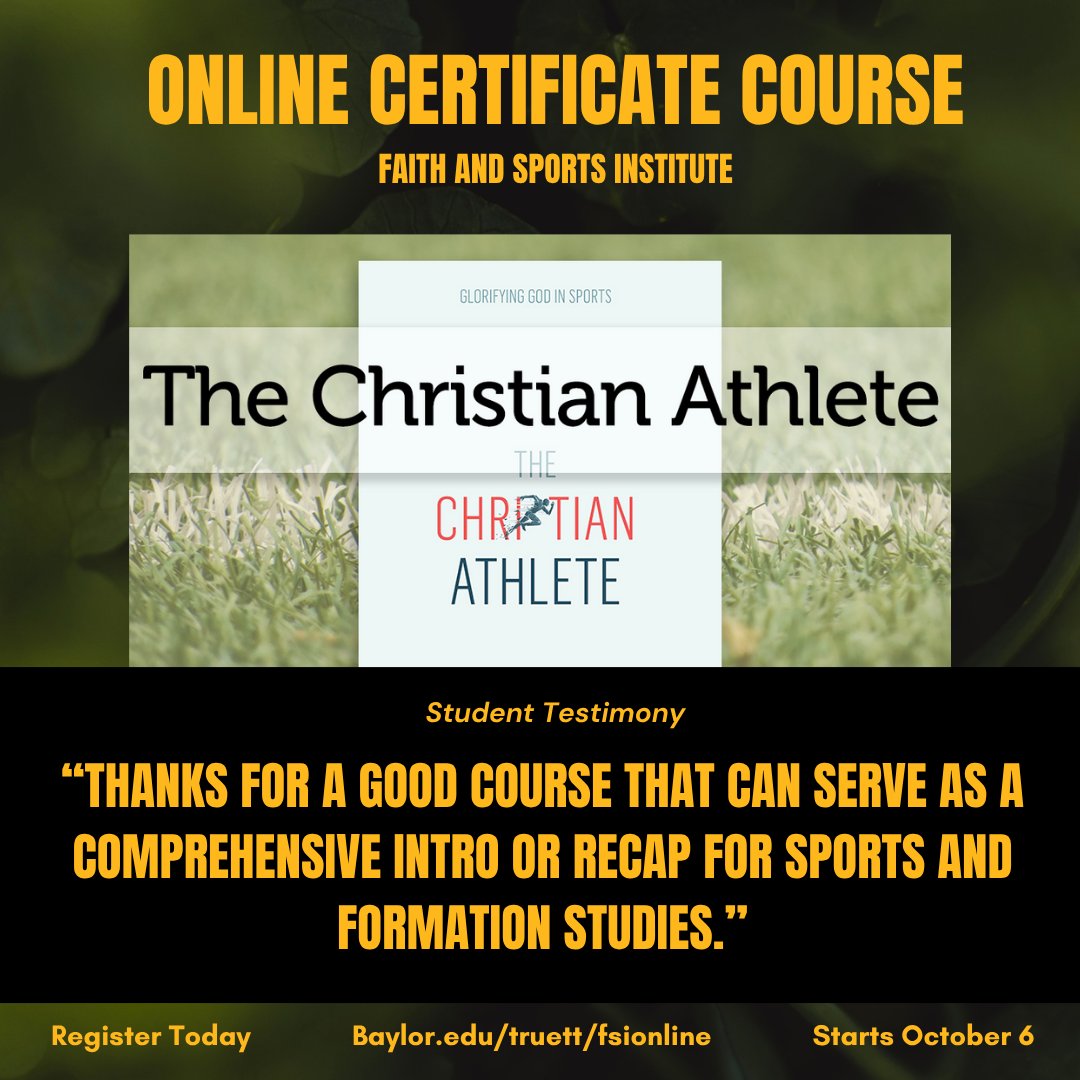 FaithSportsInst's tweet image. What do students think about the online certificate courses we’re offering this fall?

Swipe through to find out, and register today to start your learning journey!