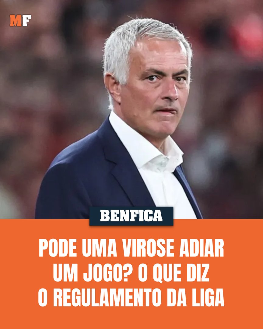 maisfutebol's tweet photo. Segundo foi possível apurar entretanto, o pedido de adiamento do jogo por parte do Benfica não é um cenário colocado em cima da mesa.Saiba mais: https://t.co/N2graebDlV #virose https://t.co/pzc7JTo5gq