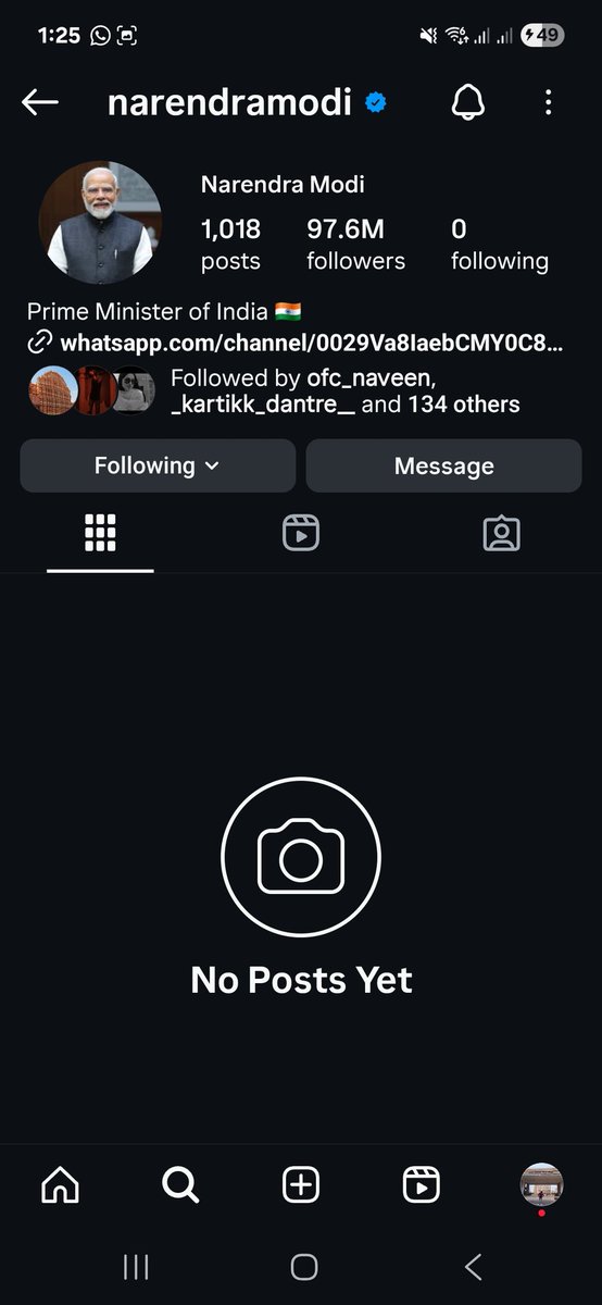 Tomodachi_Ninja's tweet photo. 🚨MAJOR INSTAGRAM BUG ALERT
INSTAGRAM IS BROKEN

I can't see posts from ANY account right now every profile shows "NoPosts Yet"
Not just me...all accounts

Even
Official @instagram - 694M followers

How can a $1 TRILLION company fail at something THIS basic? Instagram is cooked https://t.co/RQSxEtaeW1