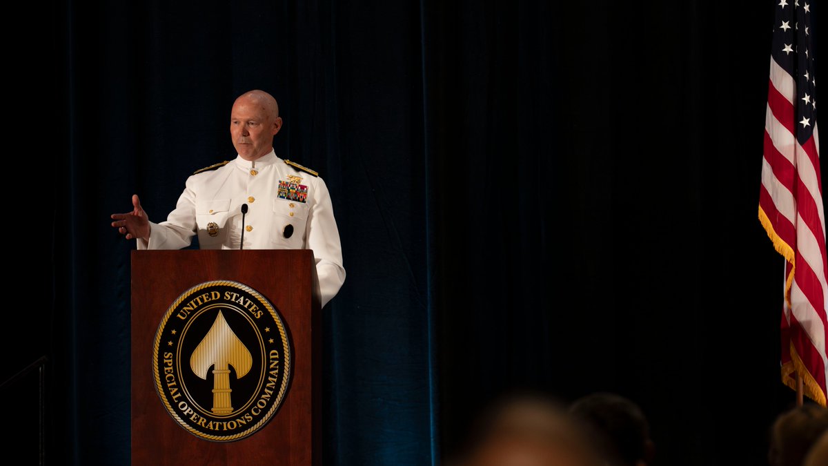 Today, Adm. Frank “Mitch” Bradley became the 14th Commander of USSOCOM, succeeding Gen. Bryan P. Fenton.

Gen. Fenton: “There is no better command team than Adm. Bradley and Command Sgt. Maj. Krogman to continue to accelerate the incredible work being done at the tip of the