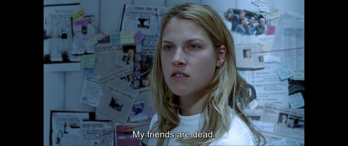 lerdog's tweet image. Corta pro primeiro filme e ela não tem NENHUM amigo lá hahahaha (ok, ela pode estar falando do Alex e do Carter que se tornam amigos dela no timeskip antes do epílogo) #FinalDestination2