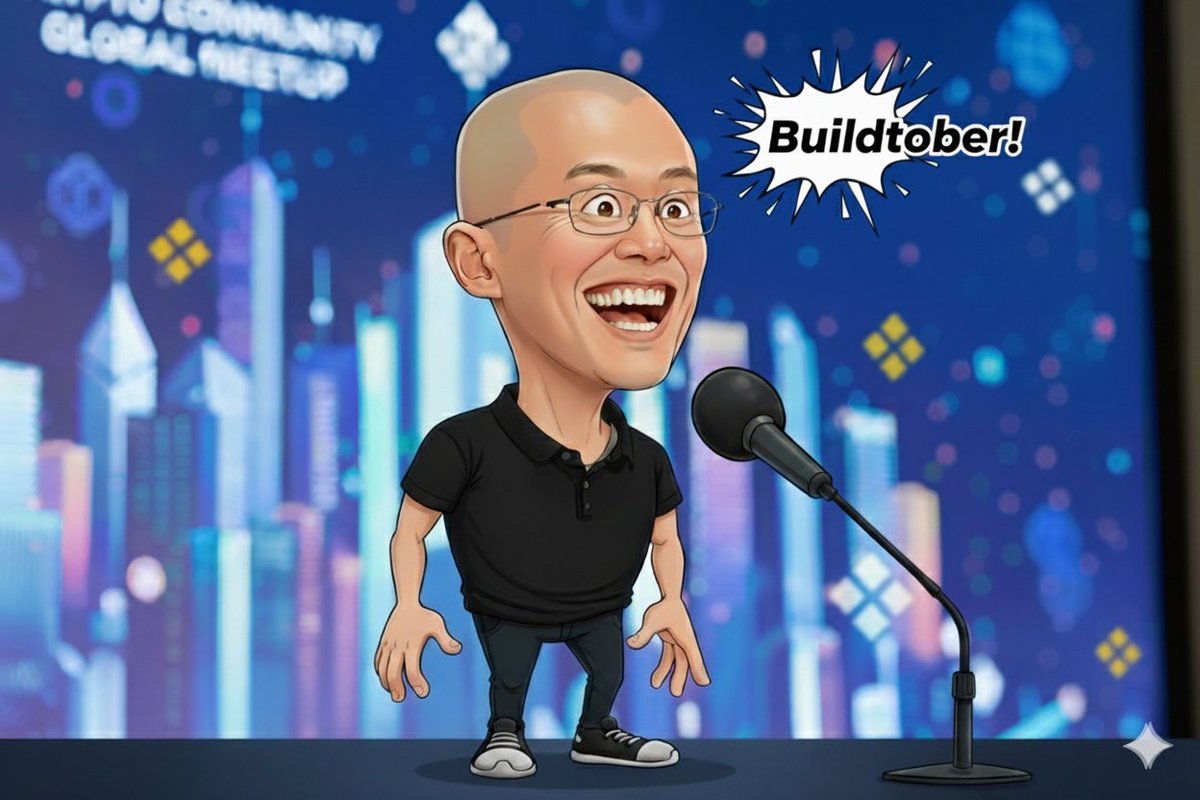 CryptoGist24's tweet photo. @BNBCHAIN @cz_binance says #Buildtober https://t.co/15pzchIC0c