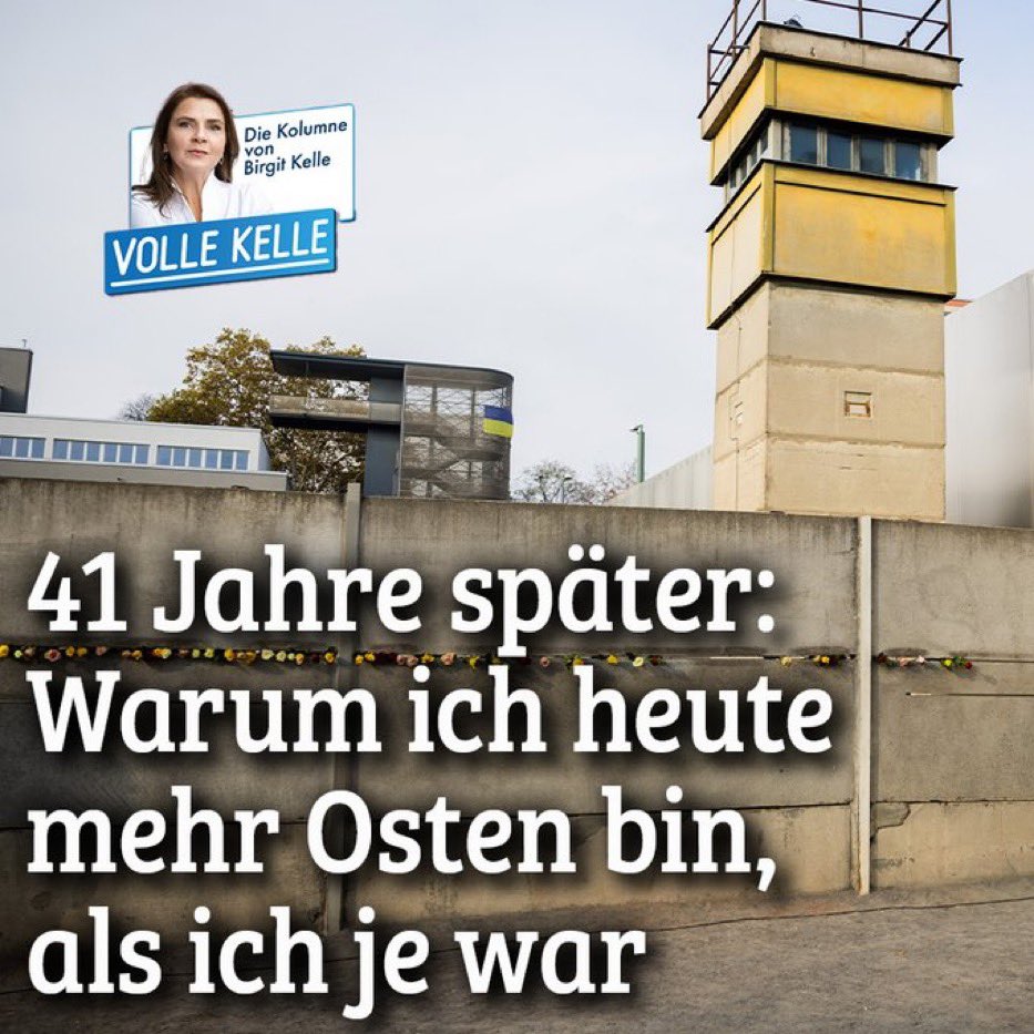 „Ich hätte nie gedacht, dass ich es als Mädchen aus dem Osten 41 Jahre nach meiner Ankunft im Westen einmal so formulieren würde, aber ich bin heute mehr Osten, als ich es jemals war.“ Ein paar Worte zum Tag der Deutschen Einheit. #VolleKelle

nius.de/gesellschaft/n…