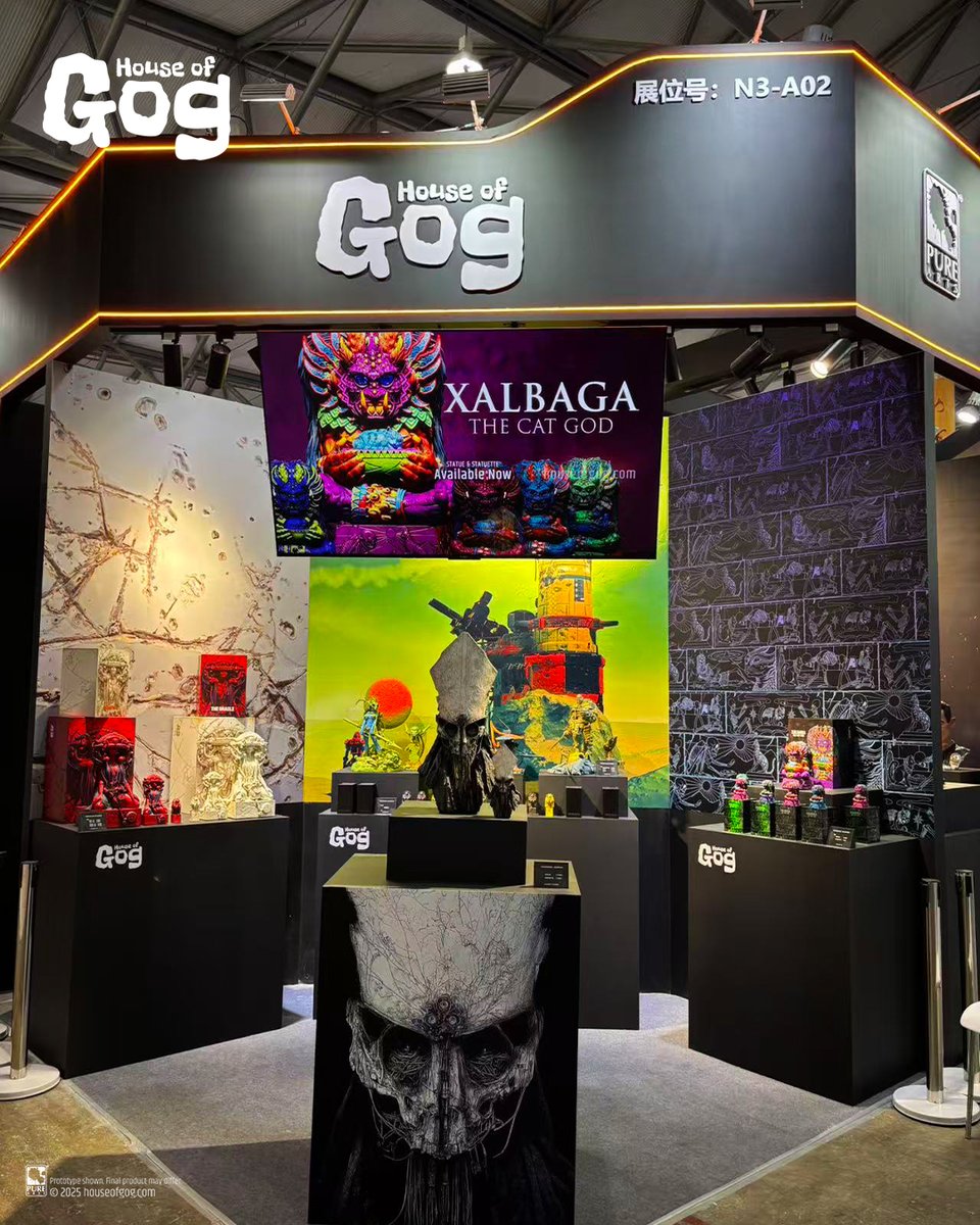 HouseofGog's tweet image. WonderFest Shanghai 2025 wrapped!
Big thanks to @PureArtsLimited + all who dropped by.
Big love to our amazing artists, @brent_ashe @SKINNER & @pascalblanche
Next stop, Dcon in VEGAS! (Nov. 14-16, 2025)
(`_´)ゞ