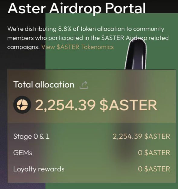 LanaWeb3x's tweet photo. $AST ๐ฎ The $ASTER airdrop is underway! Claim your free tokens from an innovative DeFi blockchain platform. ๐
๐ Verify wallet eligibility and claim your rewards!
๐ https://t.co/CPr0DdpLE4
Join the lively ASTER crypto community! ๐ฅ๐ #Aster_dex #airdrop https://t.co/7DwI1W86BR