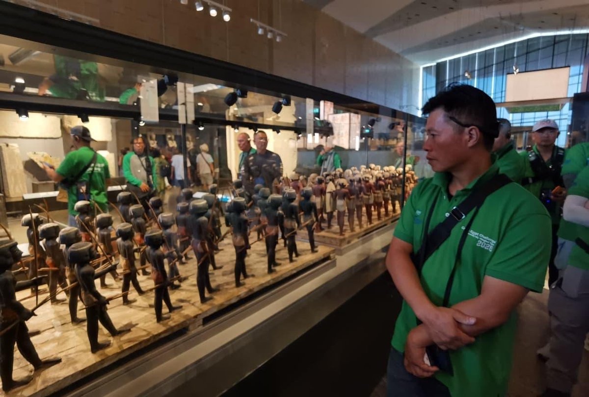 CrossEgypt's tweet image. Riders have celebrated their arrival to cairo with a visit to the Grand Egyptian Museum 
#CEC2025 #CrossEgyptChallenge #FIM #ExperienceEgypt