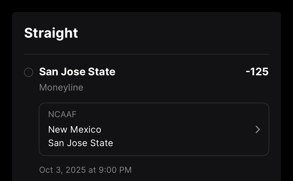 tailimgfund's tweet photo. Friday Night Lights:

San Jose St ML (ESPNBet)
BYU -19.5 (ESPNBet)

DM to get access to the full CFB slate tomorrow, or subscribe on Juice Reel (TailimgFund). +18.93 units through 4 weeks of CFB. https://t.co/ugrgjiJvwg