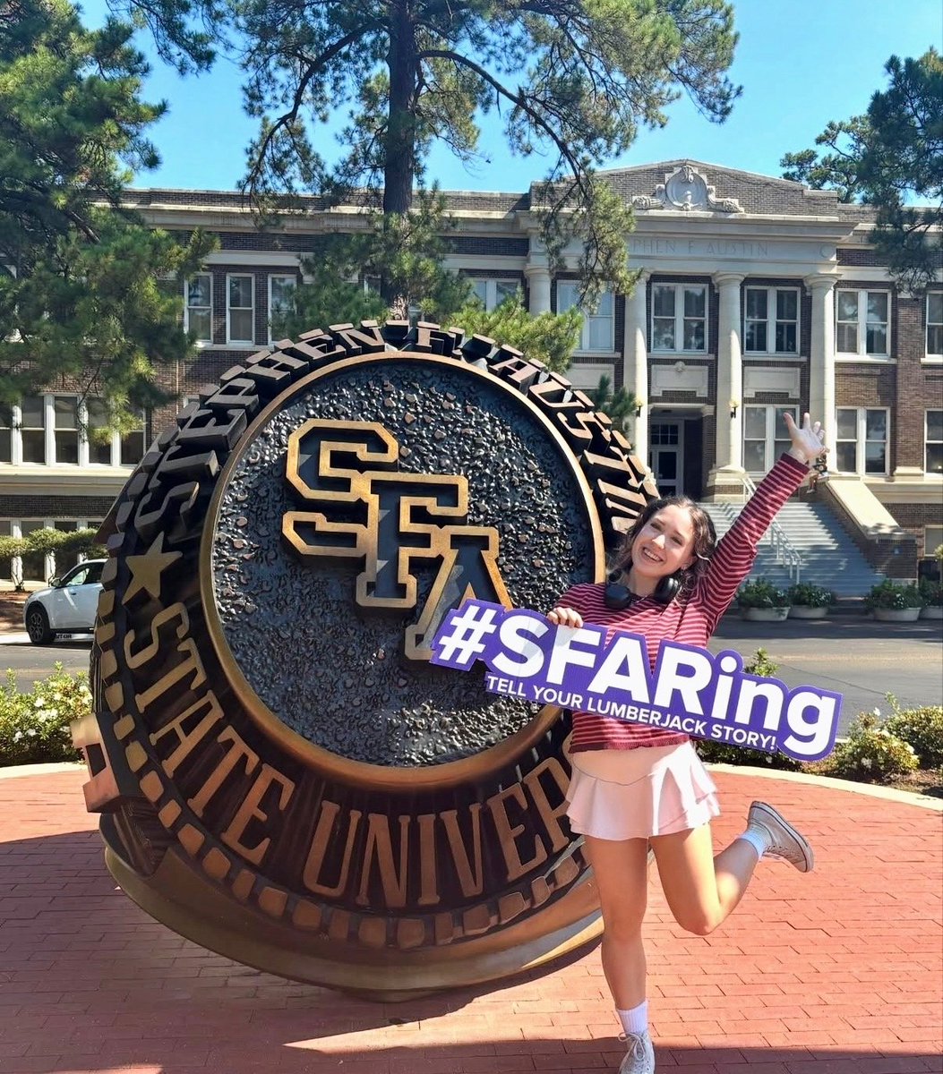 Stephen F. Austin State University (@sfasu) on Twitter photo Another step in the Lumberjack tradition! 💜💍 Congrats to everyone who ordered their #SFARing this week. Next up — Big Dip! #AxeEm #RingWeek #SFABigDip Another step in the Lumberjack tradition! 💜💍 Congrats to everyone who ordered their #SFARing this week. Next up — Big Dip! #AxeEm #RingWeek #SFABigDip
