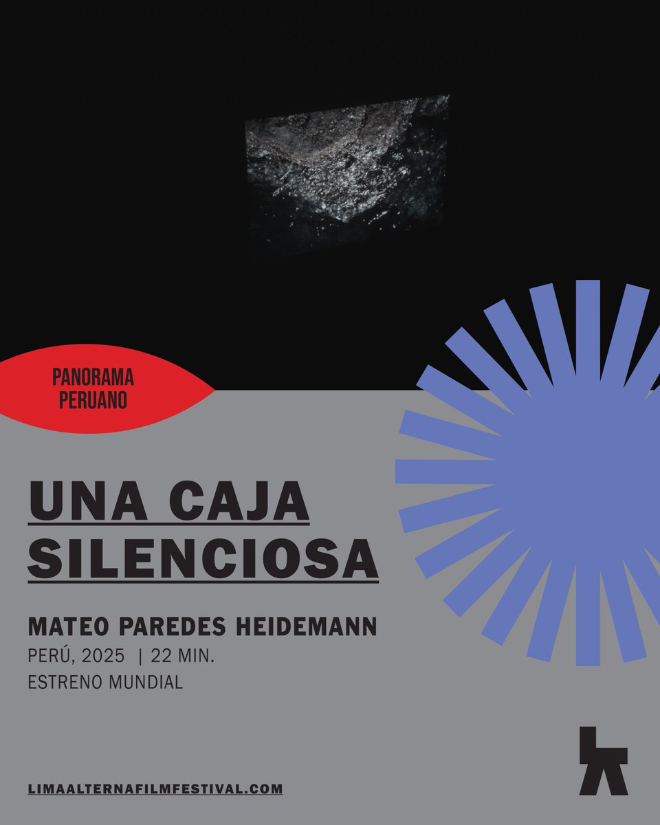 ★ PANORAMA PERUANO ★

-“Parque automotor”, de Diego Cendra (🇵🇪Perú-Argentina-España, 2025, 17 min)
-“Qué ciudad es esta”, de Farid Hoyos (🇵🇪Perú, 2025, 8 min)
-“Una caja silenciosa”, de Mateo Paredes Heidemann (🇵🇪Perú, 2025, 22 min)

#6LimaAlterna