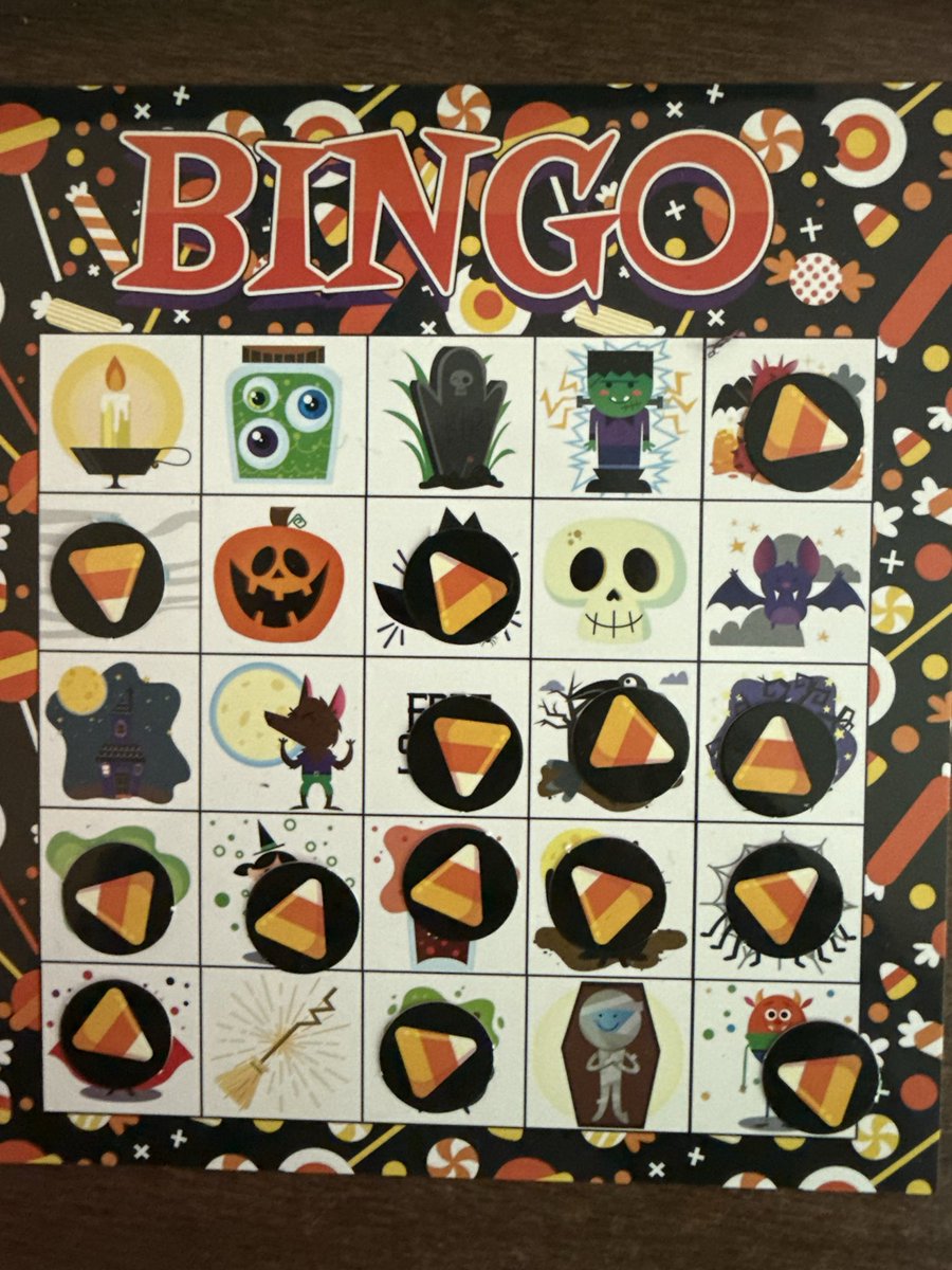 When you bring fun into our spooky month and end up winning! It was such a good idea to play a grade level bingo 🎃🎃