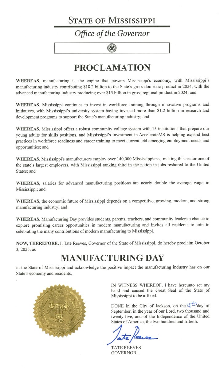 Mississippi Manufacturers Association tweet media