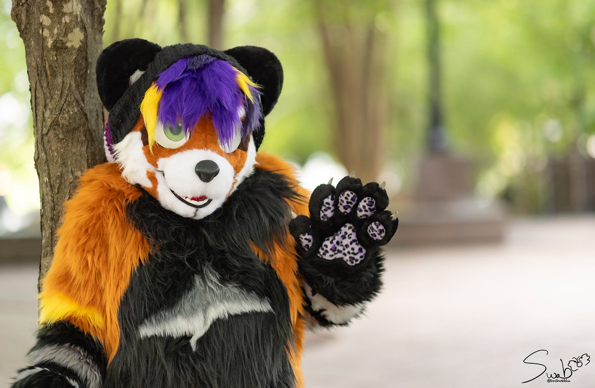 If you see me at #acfi next weekend please say hi!! #fursuitfriday