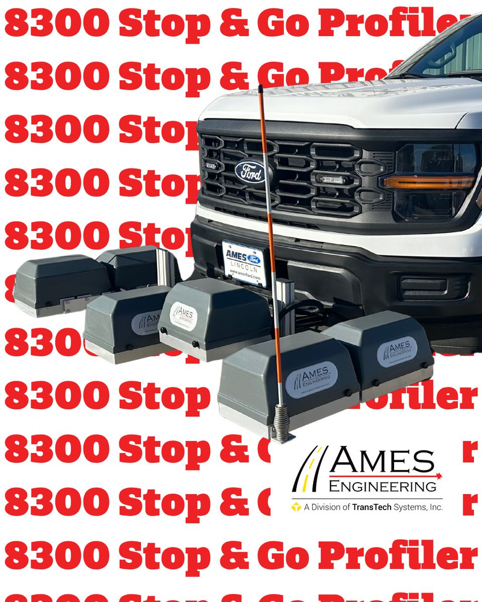 AmesEngineering's tweet image. The 8300 Stop and Go Profiler from #AmesEngineering is the perfect inspection tool for post-paving smoothness. Our unique technology keeps a precise reading of the roadway profile even when the test vehicle comes to a stop in the middle of a pass.
Get a quote from us today.