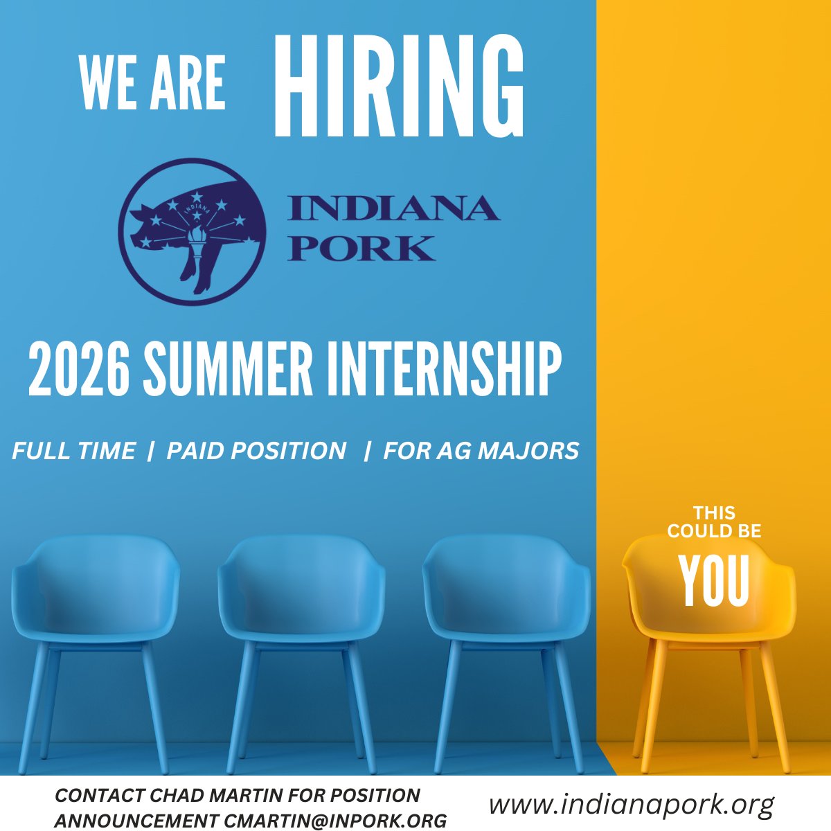 Indiana Pork Farmers (@indianapork) on Twitter photo We are hiring our 2026 summer intern! Applications are being accepted through November 17, 2025. More information can be found here lnkd.in/gnmVk9dY We are hiring our 2026 summer intern! Applications are being accepted through November 17, 2025. More information can be found here lnkd.in/gnmVk9dY
