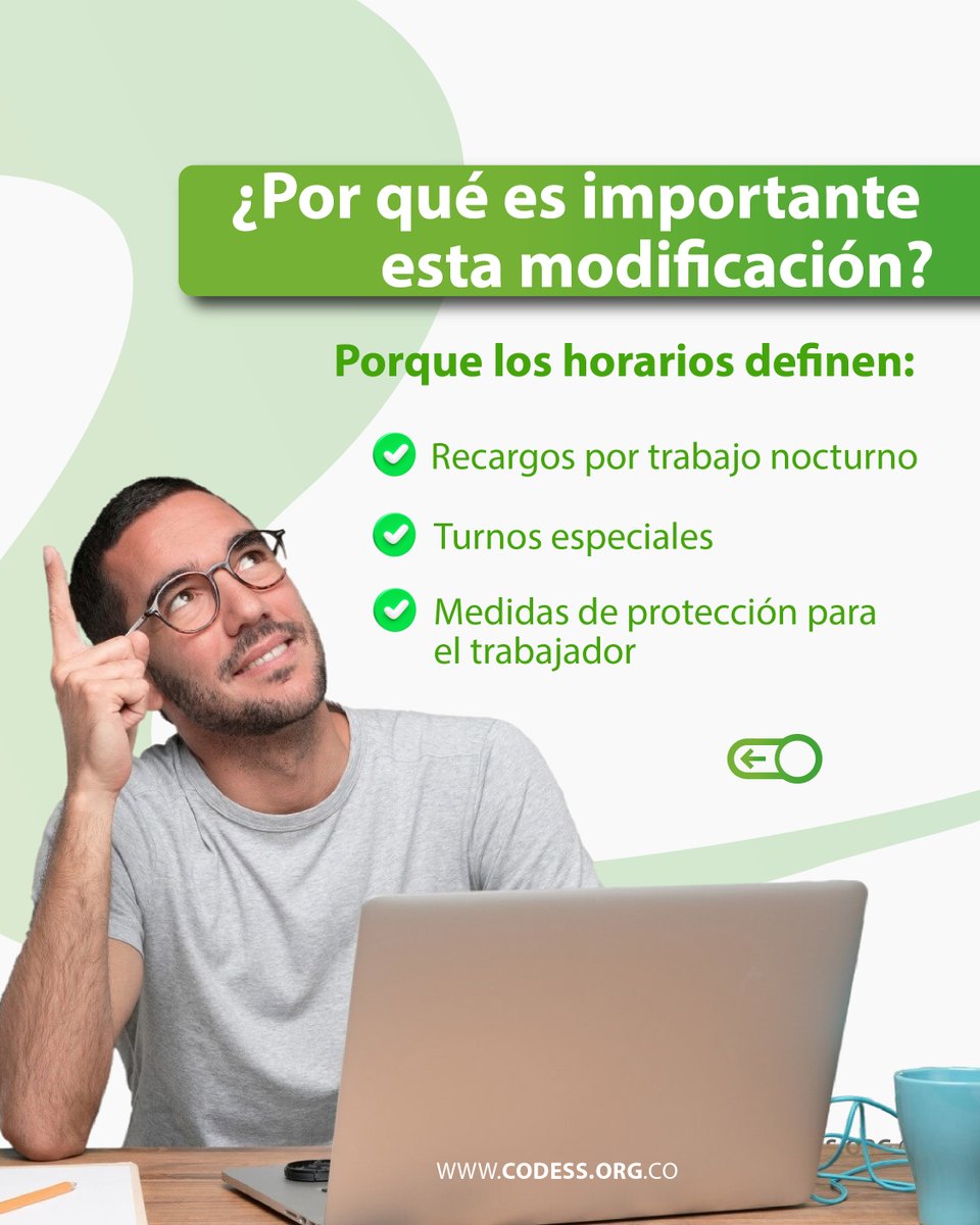 codessco's tweet image. ⚠️ No  olvides que este ajuste implica revisar turnos, horarios y pagos.

¡En CODESS te ayudamos a entender el impacto y adecuar tu operación laboral sin contratiempos!

#CODESS #AsesoríaLegal #ReformaLaboral