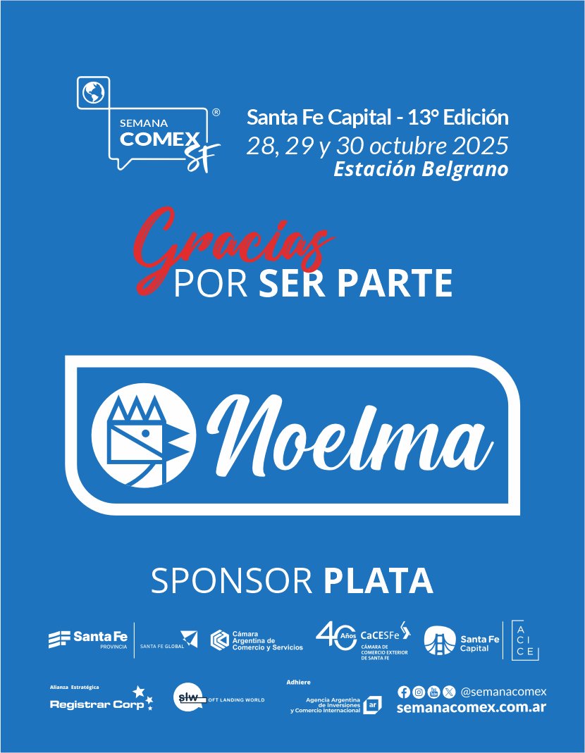 📷 Les presentamos a nuestros sponsors de esta nueva edición SEMANA COMEX 2025 #semanacomex #comercioexterior #comercio #exterior #sponsor #13edicion
@noelmasa