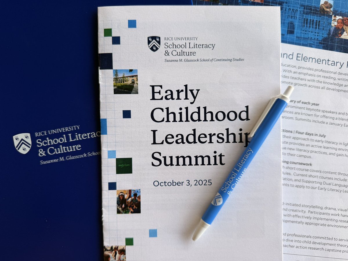Day well spent at <a href="/RiceUniversity/">Rice University</a> with <a href="/ContinueRice/">Rice Continuing Studies</a> School Literacy &amp; Culture focus on all things Early Childhood. 

Play is children’s work. 💙

#OKEkoalas
@KatyISD