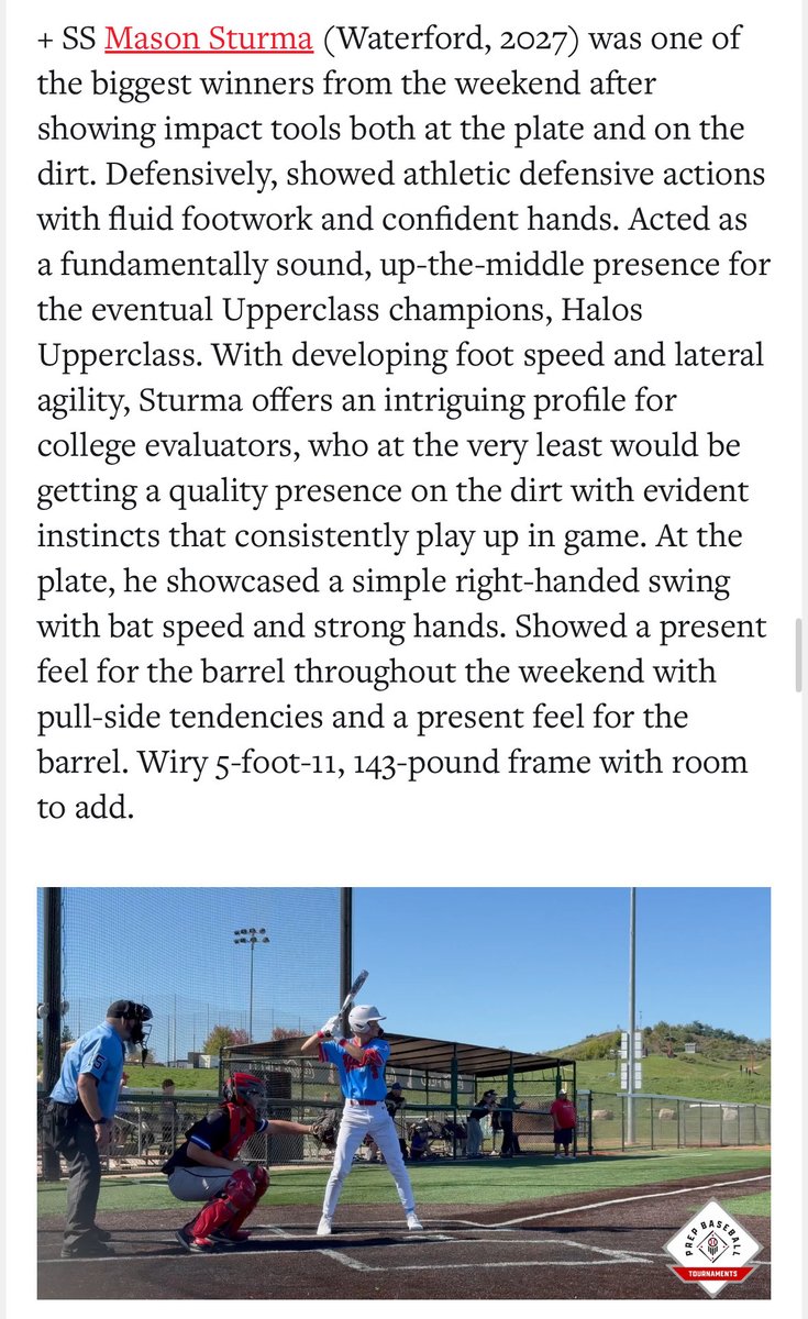 Thank you <a href="/PrepBaseballWI/">Prep Baseball Wisconsin</a> for the write up!

<a href="/MidwestHalos/">Midwest Halos</a> <a href="/WUHSBaseball/">Waterford Wolverines Baseball</a>