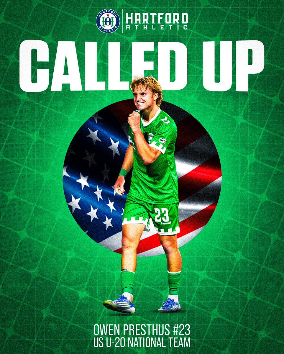 hfdathletic's tweet photo. 𝑹𝒆𝒅, 𝑾𝒉𝒊𝒕𝒆 𝒂𝒏𝒅 𝑩𝒍𝒖𝒆

Congratulations @OwenPresthus for being named to the @USYNT Men’s U-20 squad! 🇺🇸 https://t.co/DRuwfkEqMi