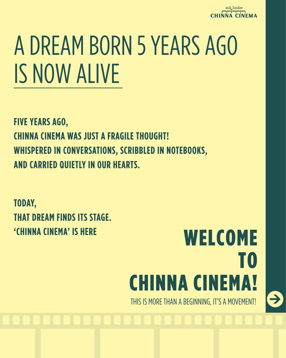 ChinnaCinemaOff's tweet photo. Welcome to Chinna Cinema!
Join the Journey #TeamChinnaCinema 🎥 https://t.co/PNg4Z4WaG2