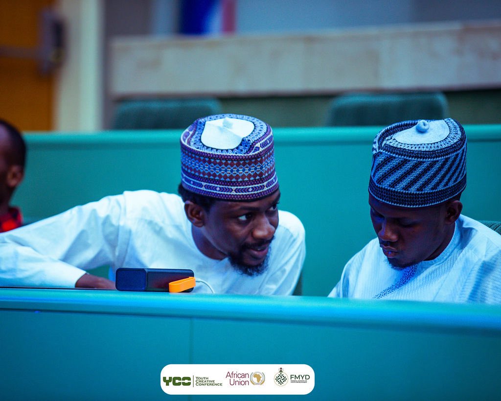 nuramaru1's tweet photo. Honored to represent Zamfara State &amp; its vibrant youth at the Youth Creative Conference, themed ‘Silencing the Guns: Pathways for Peacebuilding in Africa’ at ECOWAS HQ, Abuja.

A powerful platform to harness youth creativity for peace, stability &amp; sustainable devt across Africa. https://t.co/dMGlZ4fs8d