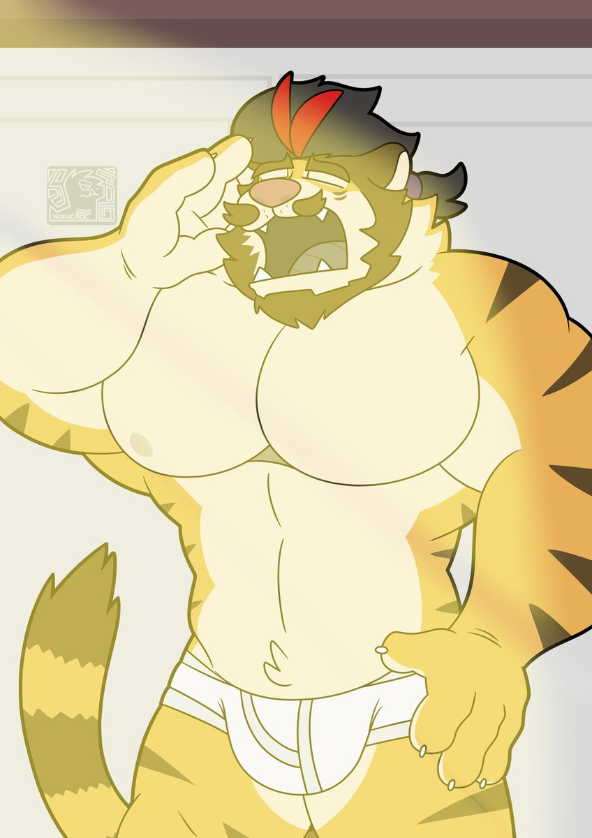 Big kitty is sleep sleepy after a good sleep (Bᴜᴛ ʜᴇ's ᴀɴ Aɴᴅʀᴏɪᴅ...)