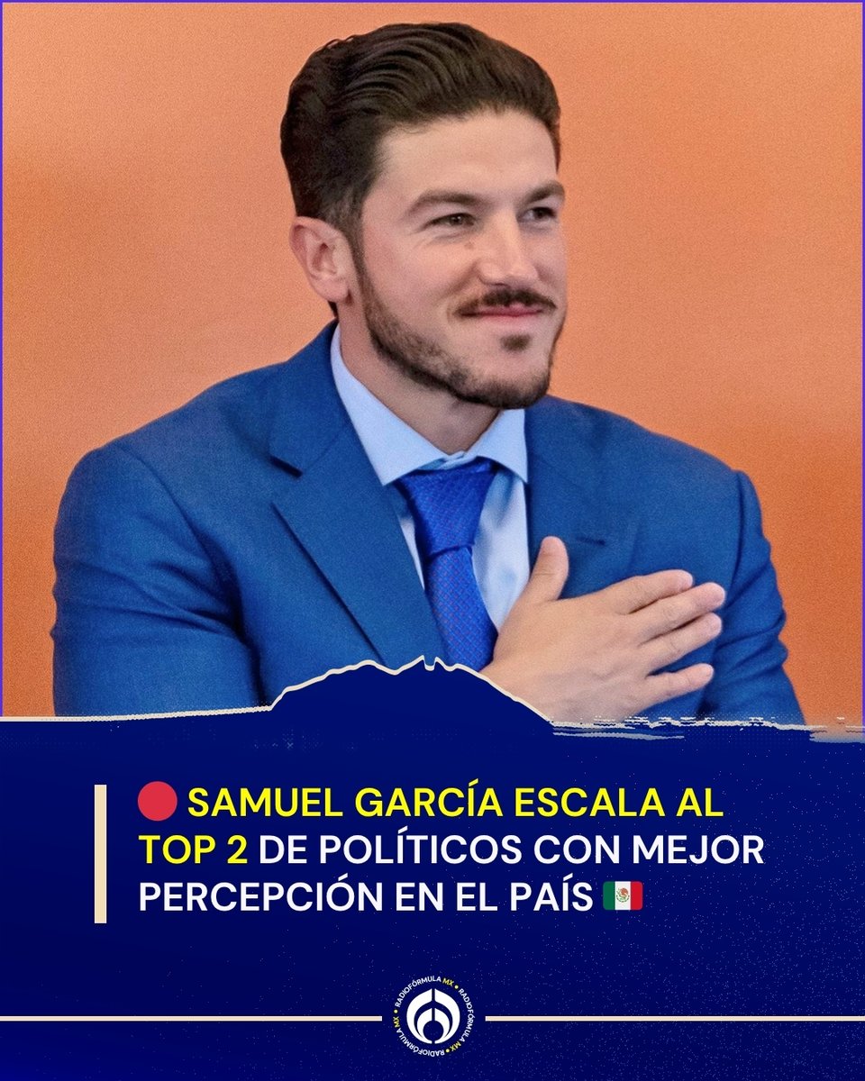 📊 Samuel García se mete al top de políticos mejor evaluados, revela encuesta

De acuerdo con la encuesta Enkoll publicada por el diario El País, el gobernador de Nuevo León alcanzó el 2º lugar en percepción positiva con 52%, empatando con la morenista Luisa María Alcalde.

El
