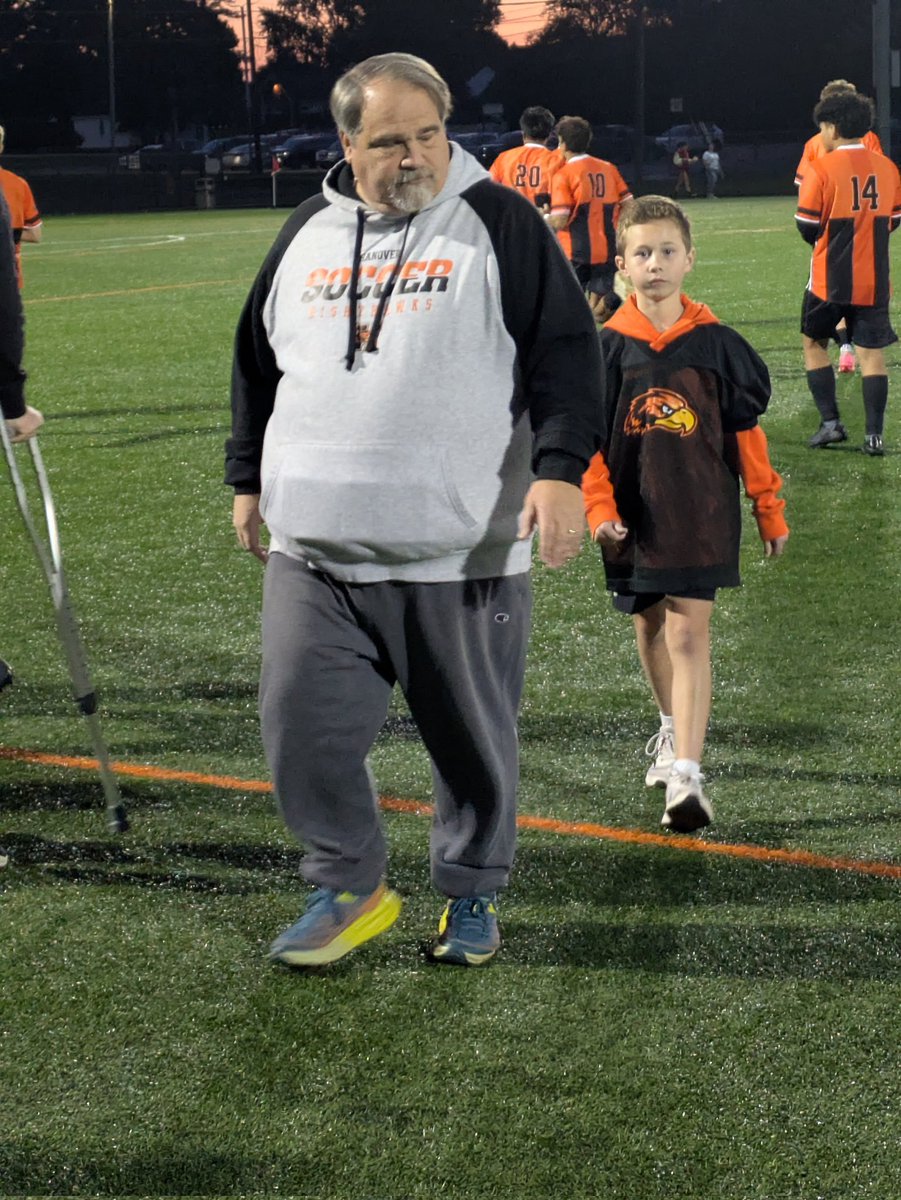 clearprincipal's tweet image. Clearview&apos;s Honorary Hawk cheered on the Nighthawks while having a blast as the game.  

#HPSDawesome #Boyssoccer #futuresoccerstar