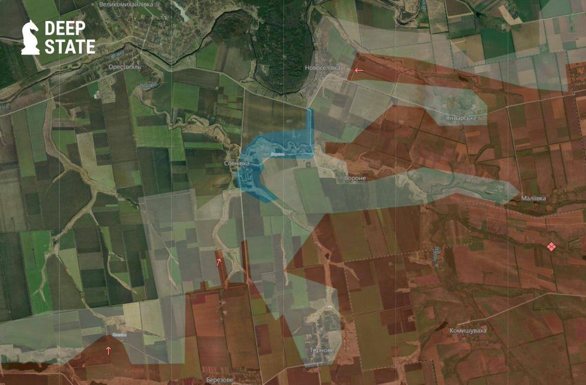 🔥🇺🇦⚔️🇷🇺 GOOD NEWS - Armed Forces of Ukraine Clear Four Settlements in Dnipropetrovsk Region.

In September, Ukrainian forces liberated Sosnivka, Khoroshe, Novoselivka, and Sichneve. The operation was carried out by soldiers of the 225th Assault Regiment and the 141st Mechanized