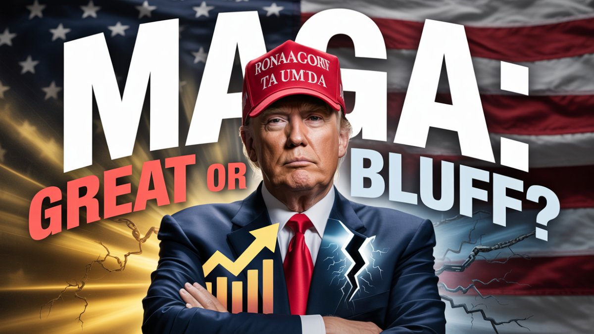 GlobalNews243's tweet photo. Is MAGA a Bluff of Nation? 🇺🇸

For years, Make America Great Again has promised JOBS, PRIDE, and PROSPERITY. Supporters point to low unemployment, booming stock markets, and billions from tariffs. https://t.co/Atszig23Wp