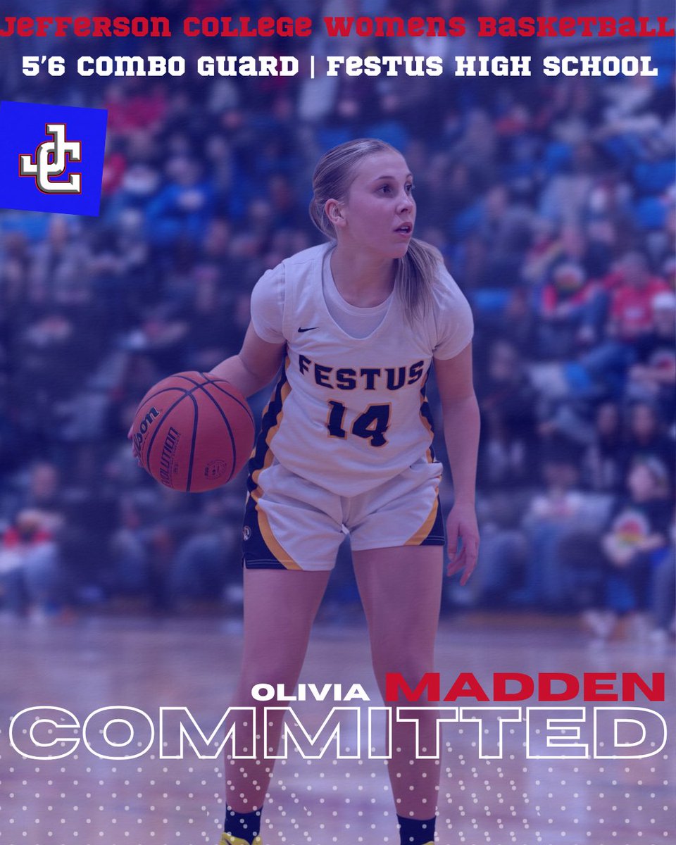 Olivia Madden (@oliviam1421) on Twitter photo I am excited to announce my commitment to Jefferson College! Go Vikings!! β€οΈπ<a href="/CBreadWalker1/">π Coach CB Walker π</a> <a href="/JeffcoHoops/">Jeffco Basketball</a> <a href="/Coach_Adams92/">Anthony Adams</a> <a href="/PheeElite/">Napheesa Collier Elite</a> I am excited to announce my commitment to Jefferson College! Go Vikings!! β€οΈπ<a href="/CBreadWalker1/">π Coach CB Walker π</a> <a href="/JeffcoHoops/">Jeffco Basketball</a> <a href="/Coach_Adams92/">Anthony Adams</a> <a href="/PheeElite/">Napheesa Collier Elite</a>