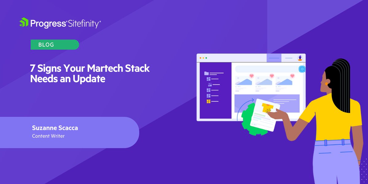 Progress Sitefinity (@sitefinity) on Twitter photo Your marketing strategy might be great, but your tech could be the weak link! ๐ 
Suzanne Scacca's handy guide dives into 7 red flags to help you assess if your software is truly empowering your team or if it's the real problem! Dive in: prgress.co/46Rz1OL Your marketing strategy might be great, but your tech could be the weak link! ๐ 
Suzanne Scacca's handy guide dives into 7 red flags to help you assess if your software is truly empowering your team or if it's the real problem! Dive in: prgress.co/46Rz1OL