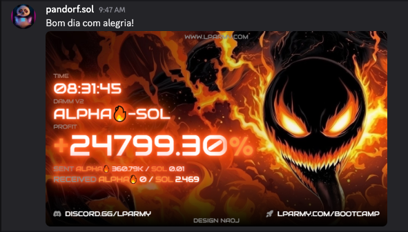 mestredosalphas's tweet photo. 🔥 O Pandorf não para!
Dessa vez ele cravou +24.799% em ALPHA-SOL 🚀
A comunidade está metralhando oportunidades todos os dias!

👉 Entre para o nosso grupo e teste 7 dias grátis (é obrigatório informar o e-mail do Discord):
 https://t.co/YuJ6Xj5qLc

@pandorfsol https://t.co/VloJoFM0pY