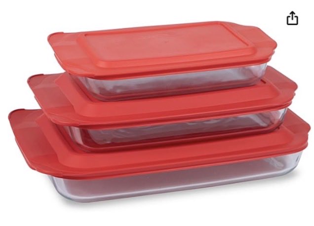 JulieSnackGuru's tweet photo. Pyrex glass baking dish here. https://t.co/u2cXh0xYRR. My go to bakeware. Glass. Beautiful presentation, easy to clean (dishwasher safe 😜). Mine also come with lids.  Makes sharing those yummies a cinch! # ad https://t.co/gkzYDRb3pi