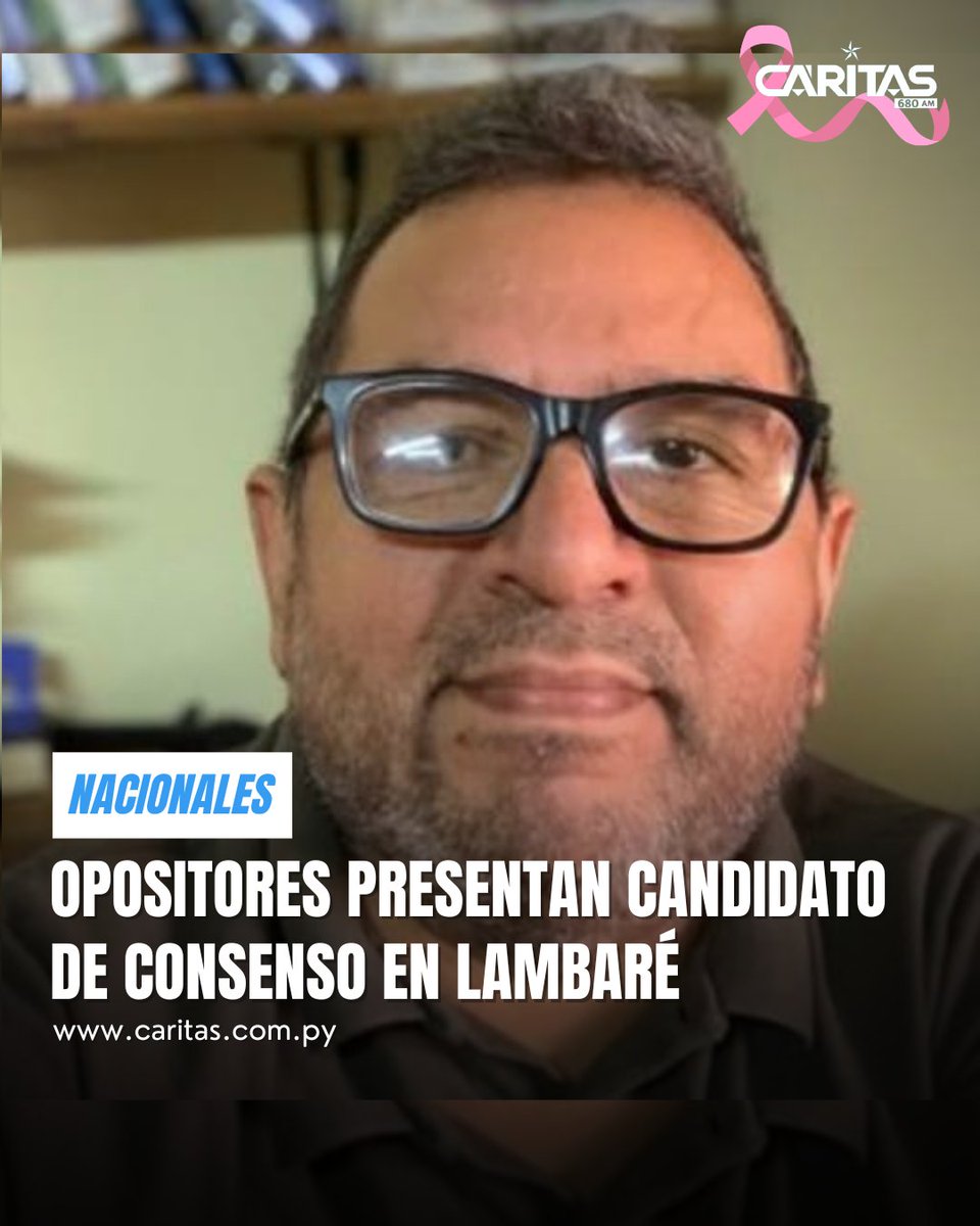 #LaOtraCampana 
Opositores presentan candidato de consenso en Lambaré

🔹 Partidos y movimientos de oposición sellaron la unidad de cara a las elecciones municipales del 2026 y consensuaron la candidatura de Celso Núñez, periodista y abogado. La alianza aglutina a trece partidos
