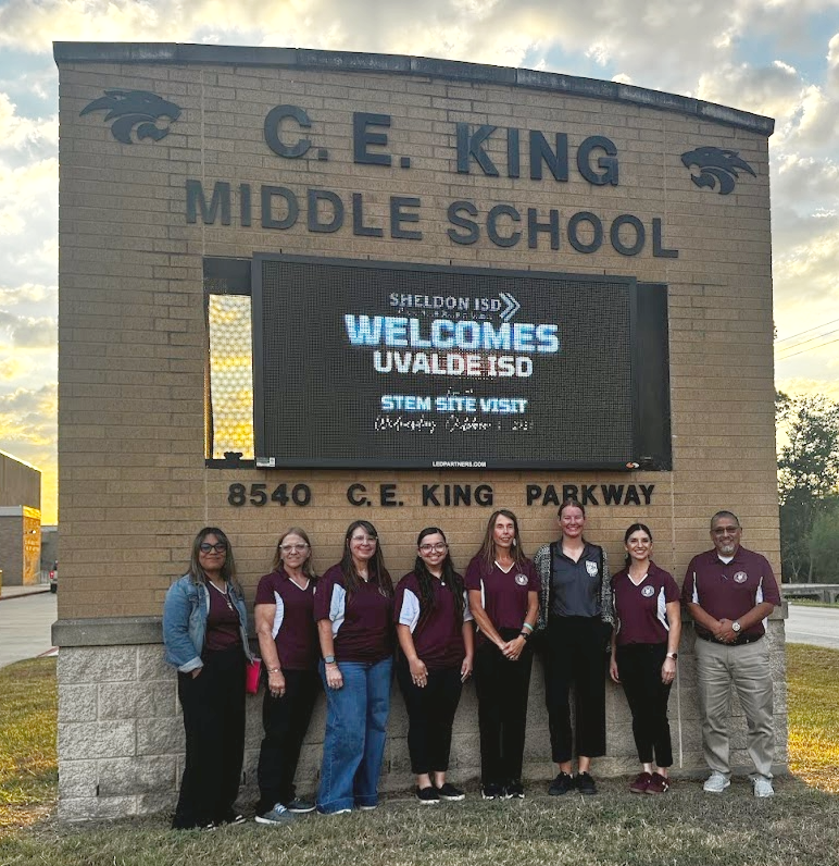 EduCollegiate's tweet photo. Honored to help facilitate today’s visit as our STEM friends from @UvaldeISD toured @SheldonSTEM campuses. Inspiring day sharing ideas to support the launch of Uvalde’s new Legacy Elementary – A STEM Academy!

Thanks @sheldon_stem, @beckyzalesnik &amp; @MccallDemetrius https://t.co/rSEBHjgrdE